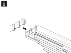 Gardinia Endstück für Flächenvorhangschienen 3-läufig 2-er Pack