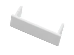 Gardinia Endstück 1-läufig Weiß 2-er Pack