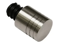 Gardinia Seilspanngarnituren|Gardinenstangen^Endstück New York Zylinder für Ø 12 mm Edelstahl