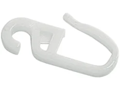 Gardinia Seilspanngarnituren^Faltenlegehaken POM-Qualität 16 mm Rohweiß 10-er Pack