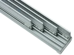 Gardinia Flächenvorhangschiene Komfort Komplett-Set 4-läufig Silber 225 cm