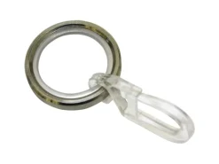 Gardinia Gardinenstangen^Gardinenringe New York für Ø 12 mm Edelstahl 8-er Pack