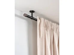 Gardinia Gardinenstange Denver Ø 25 mm 200 cm Schwarz Matt