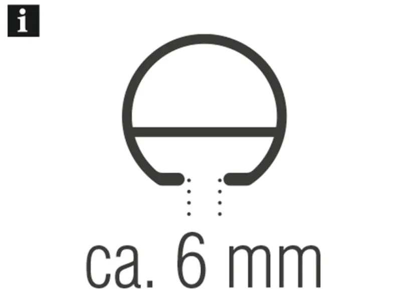 Gardinia Gardinenschienen^Gardinenstange Memphis mit Innenlauf I Ø 16 mm 160 cm
