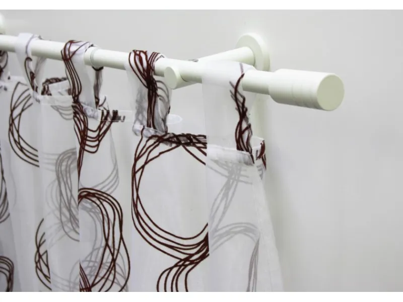 Gardinia Gardinenstangen-Set Elba 1-Lauf Ø 16/19 mm 120 cm - 210 cm