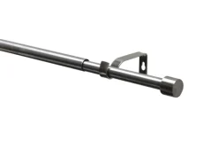 Gardinia Gardinenstangen^Gardinenstangen-Set Kos Ø 16/19 mm Ausziehbar 190-340 cm Edelstahl