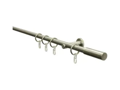 Gardinia Gardinenstangen^Gardinenstangen-Set Sigma Ø 16 mm Edelstahloptik 160 cm