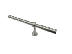 Gardinia Gardinenstangen-Set Belamy Ø 25 mm Edelstahloptik 160 cm