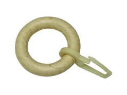 Gardinenstangen^Gardinia Holz-Gardinenringe für Vitragestange Montana Kiefer/Natur 10-er Pack