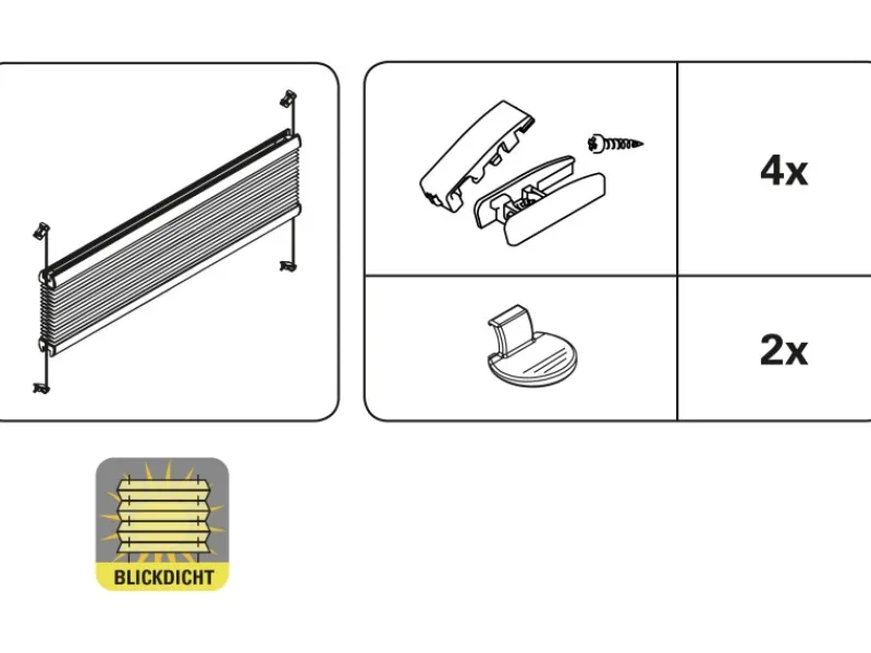 Gardinia Plissees^Plissee Concept Tageslicht 80 cm x 210 cm