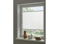 Gardinia Plissee Concept zum Klemmen Lissy 80 cm x 130 cm Weiß