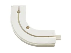 Gardinia Rundbogen 1-läufig GE1 mit Endstücken Weiß 13,5 cm x 13,5 cm 2-er Pack