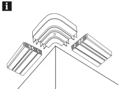 Gardinia Vorhänge|Gardinen^Rundbogen 3-läufig GE3 für Verlängerung Weiß 13,5 cm x 13,5 cm