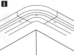 Gardinia Vorhänge|Gardinen^Rundbogen 3-läufig GE3 für Verlängerung Weiß 13,5 cm x 13,5 cm