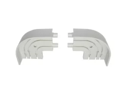 Gardinia Vorhänge|Gardinenschienen^Rundbogen P2Ü Weiß 13,5 cm x 13,5 cm 2-er Pack