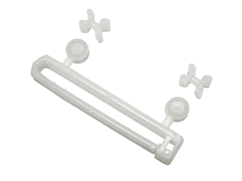 Gardinia Gardinenschienen^Schlaufengleiter mit X-Gleitern und Rollen Weiß 10-er Pack