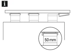 Gardinia Gardinenschienen^Schlaufengleiter mit X-Gleitern und Rollen Weiß 10-er Pack