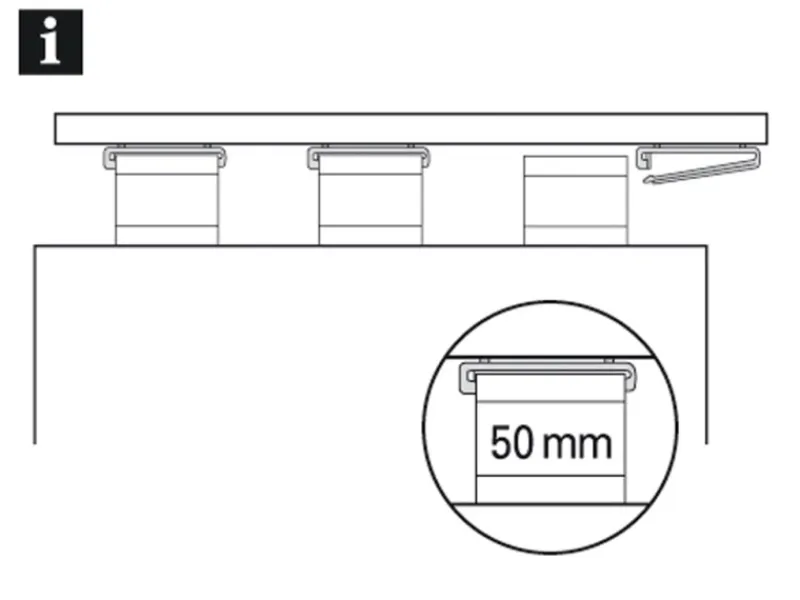 Gardinia Gardinenschienen^Schlaufengleiter mit X-Gleitern und Rollen Weiß 10-er Pack