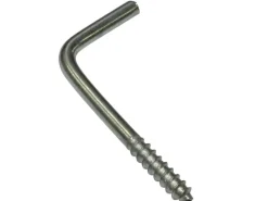 Gardinia Vorhänge|Gardinen^Schraubhaken für Vitragestangen Silber-Matt 2,5 cm 20-er Pack