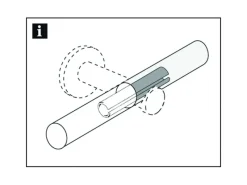 Gardinia Seilspanngarnituren^Stangenverbinder Windsor Ø 25 mm Weiß