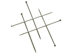 Gardinia Stecknadeln Metall Chrom 300-er Pack