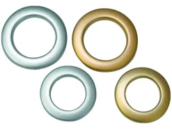 Gardinia Stoffösen Silber matt 4,6 cm x 2,8 cm 10-er Pack