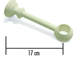 Gardinia Gardinenstangen|Vorhänge^Träger Bifo für Ø 28 mm geschlossen Weiß 17 cm