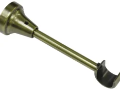 Gardinia Gardinenstangen^Träger Europa offen kurz Messing-Antik 14 cm