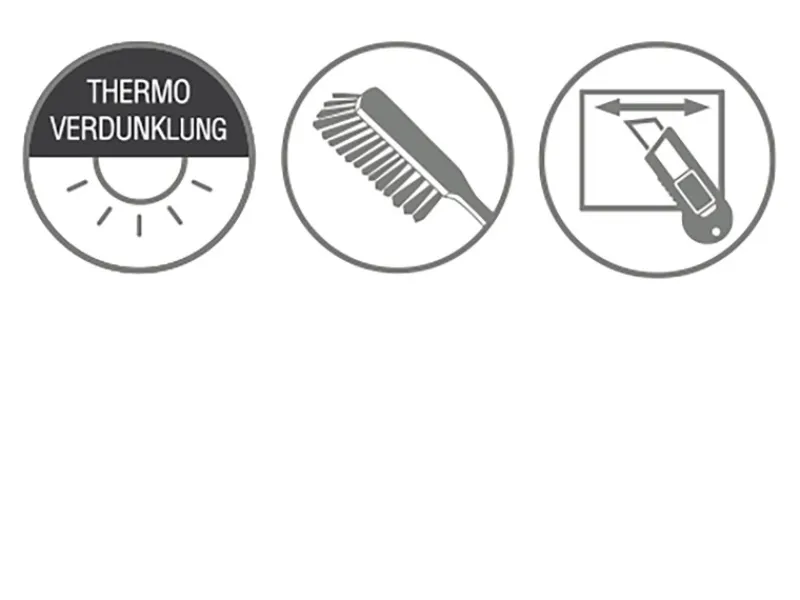 Gardinia Raffrollos^Verdunkelungsrollo Thermo Struktur 112 cm x 180 cm Natur