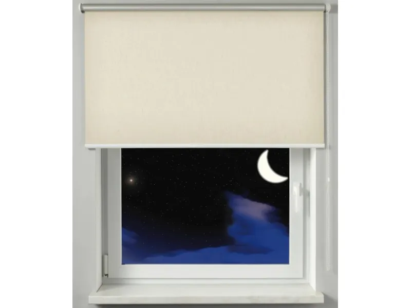 Gardinia Raffrollos^Verdunkelungsrollo Thermo Struktur 112 cm x 180 cm Natur