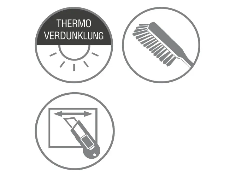 Gardinia Raffrollos^Verdunkelungsrollo Thermo Struktur 112 cm x 180 cm Natur