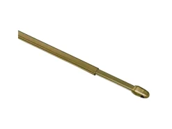 Gardinia Gardinenstangen^Vitragestange flachoval Ø 11 mm 100 cm - 160 cm 2-er Pack