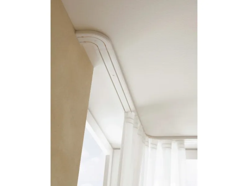 Gardinia Gardinenschienen^Vorhangschiene 2-läufig GE2 Weiß 250 cm