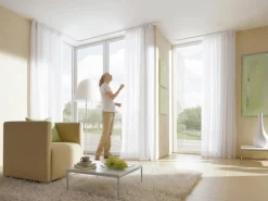 Gardinia Gardinenschienen^Vorhangschiene 2-läufig GE2 Weiß 250 cm