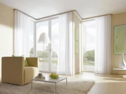 Gardinia Gardinenschienen^Vorhangschiene 2-läufig GE2 Weiß 210 cm