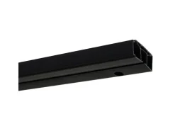 Gardinia Gardinenschienen^Vorhangschienen-Set 1-Lauf Schwarz 150 cm