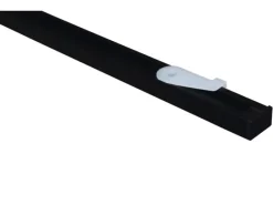 Gardinia Gardinenschienen^Vorhangschienen-Set Lucy 1-läufig Schwarz-Matt 160 cm