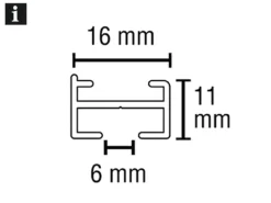 Gardinia Gardinenschienen^Vorhangschienen-Set Lucy 1-läufig 200 cm