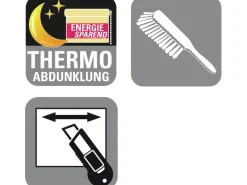 Gardinia Plissees^Wabenplissee Concept Thermo energiesparend Abdunklung 40 x 130 cm Weiß