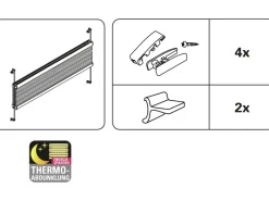 Gardinia Wabenplissee Concept Thermo energiesparend Abdunklung 100 x 130 cm Weiß