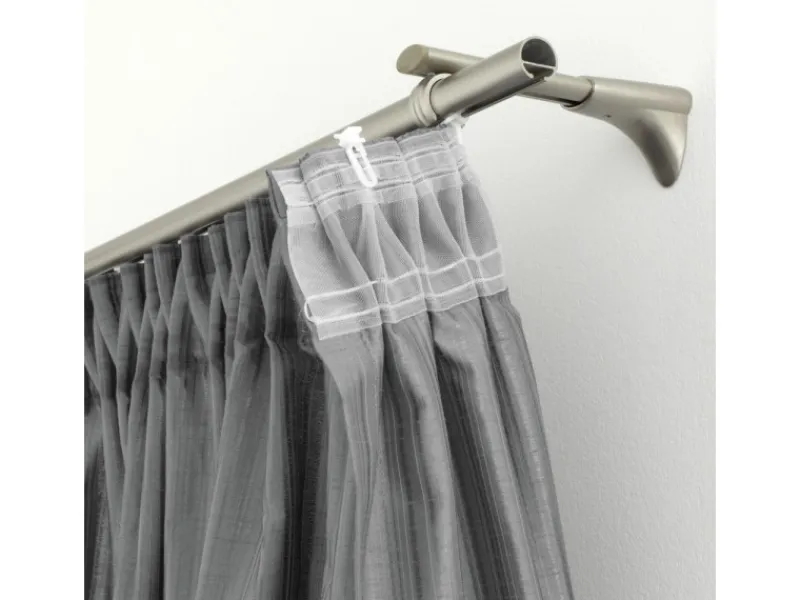 Gardinia Gardinenschienen^X-Gelenkgleiter Weiß 25-er Pack