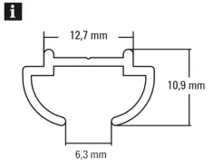 Gardinia Vorhänge|Gardinenschienen^Zierstabprofil Aluminium Weiß 160 cm