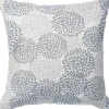 Kissen|Kissenbezüge^Gefülltes Kissen 40 cm x 40 cm Blumen Weiß-Grau