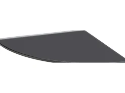 Eckregale^Glasregal Bransley 0,6 cm x 25 cm x 25 cm Schwarz