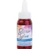 Glitterglue Flasche 60 ml Dosierverschluss Rot