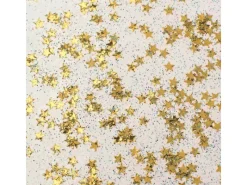 Bastelzubehör|Ostern^Glitterglue Flasche 53 ml Dosierverschluss Confetti Sterne Gold
