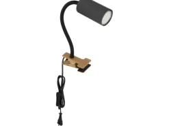 Globo Weitere Regale^Klemmstrahler Robby 1-flammig Graphit Dunkel 290 x 100 x 415 mm