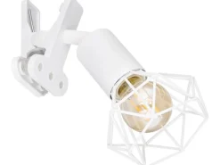 Globo Klemmstrahler Xara I 1-flammig Weiß matt 170 x 92 x 180 mm