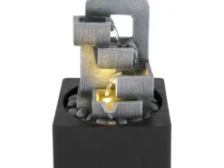 Globo Zimmerbrunnen^LED-Brunnen Fontana 1-flammig Anthrazit 180 x 180 x 240 mm