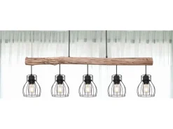 Globo Pendelleuchte Mina Metall Schwarz